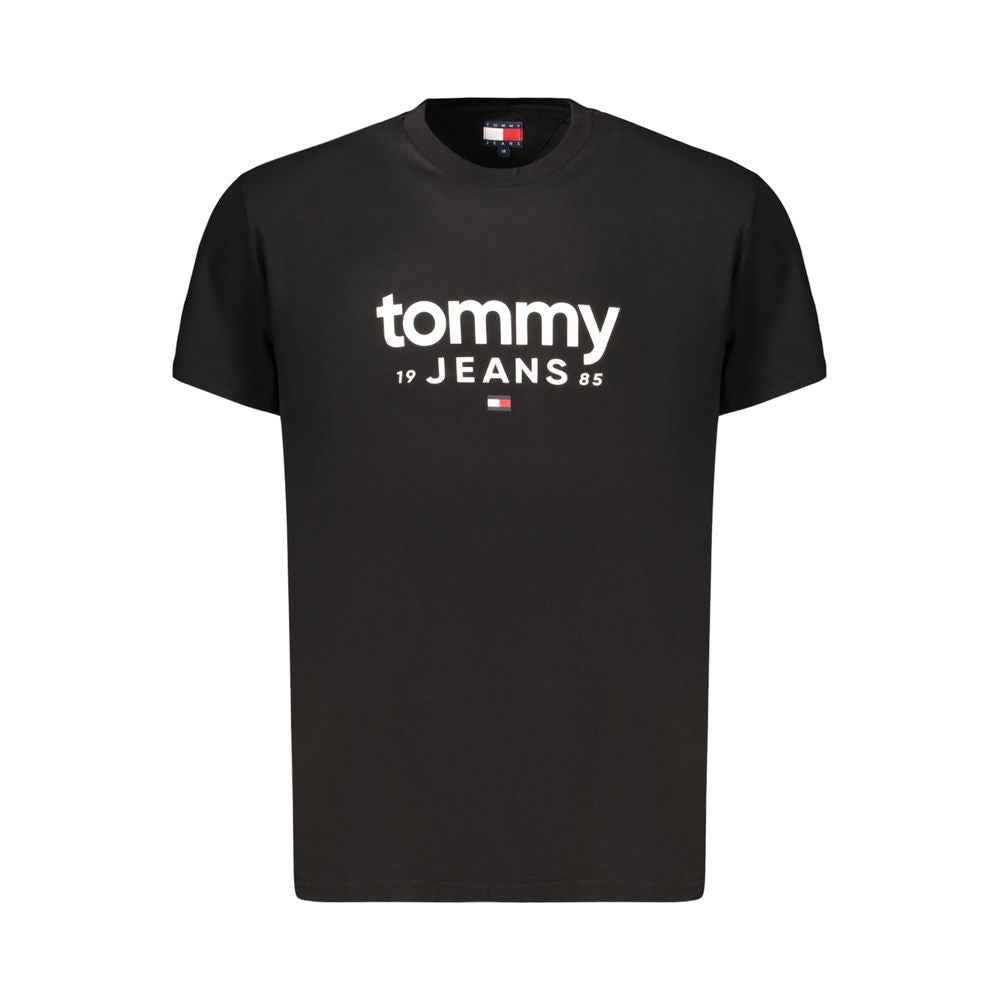 Tommy Hilfiger Black Cotton Mens T-Shirt