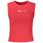 Tommy Hilfiger Red Cotton Women's Tank