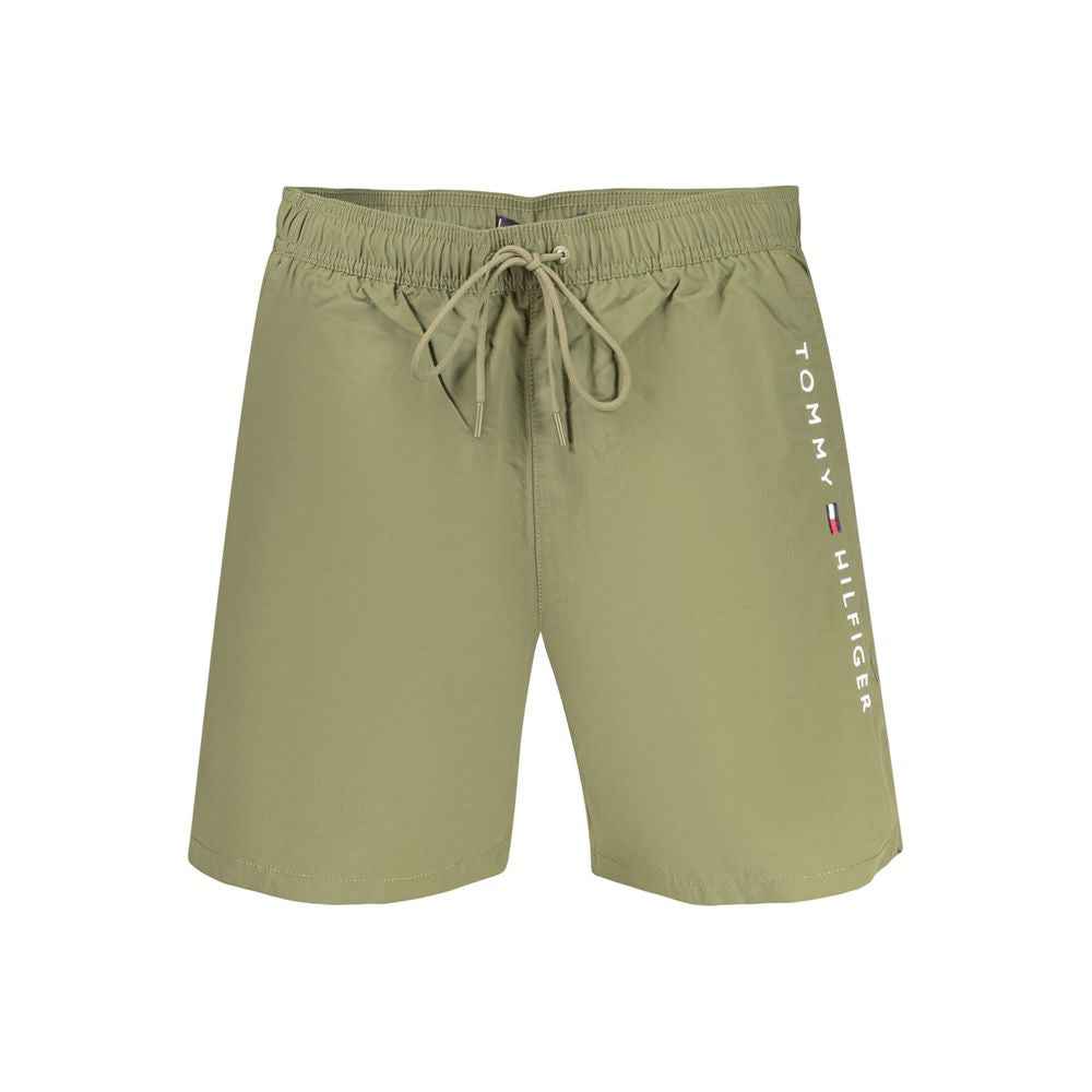 Tommy Hilfiger Green Polyester Swim Shorts