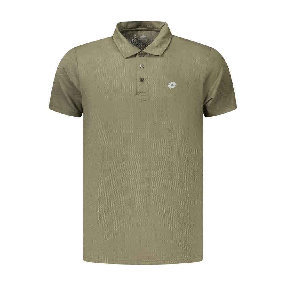 Lotto Green Polyester Polo Shirt
