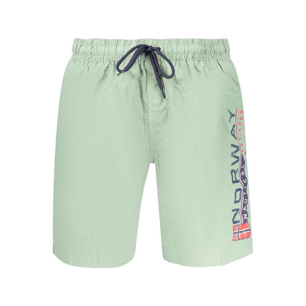 Norway 1963 Green Polyamide Swim Shorts