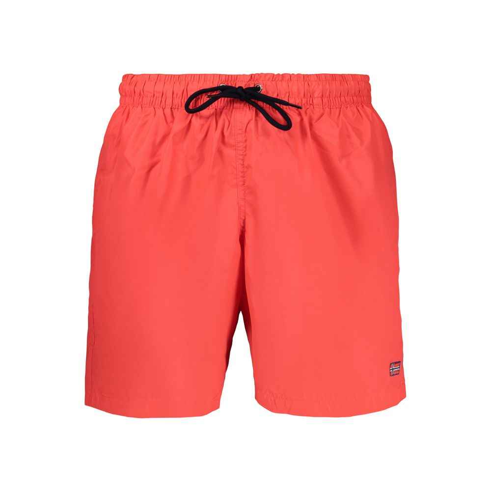 Norway 1963 Red Polyamide Men's Swim Boxer