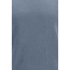 Brunello Cucinelli Blue Cotton Polo Shirt