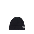 Prada Black Wool Oves Aries Beanie