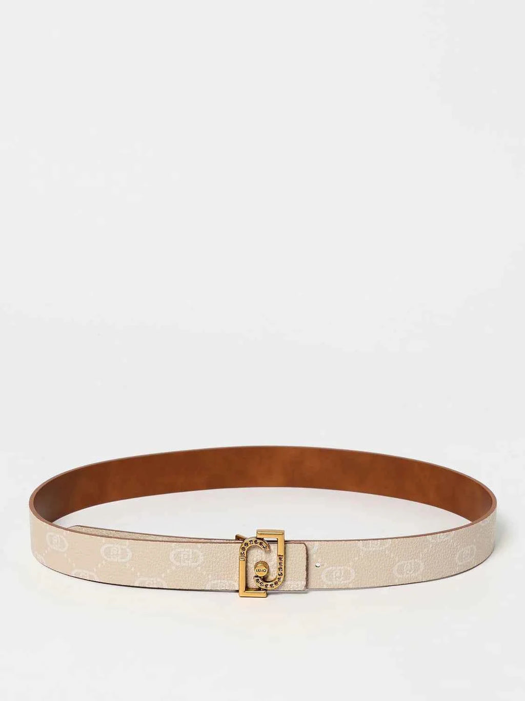 Liu Jo Beige Leather Regular Belt