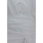 7FOR White Cotton Dress Shirt