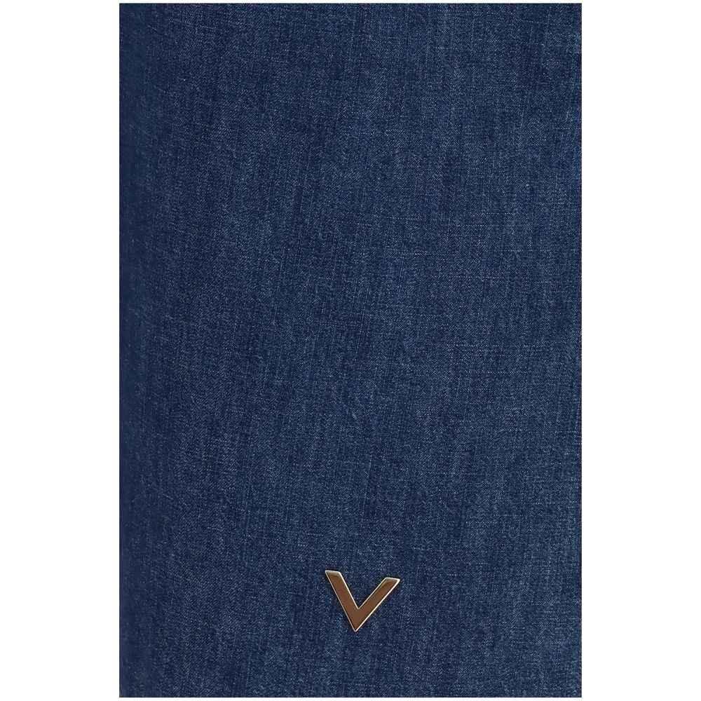 Valentino Blue Cotton Casual Dress
