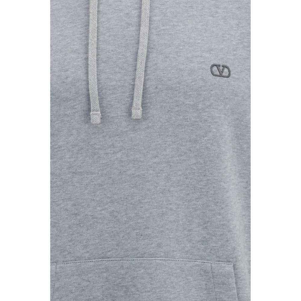 Valentino Gray Cotton Sweatshirt