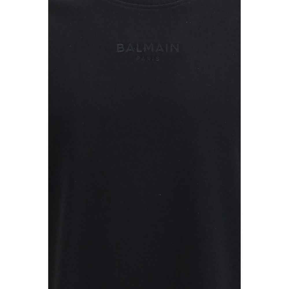 Balmain Black Cotton T-Shirt