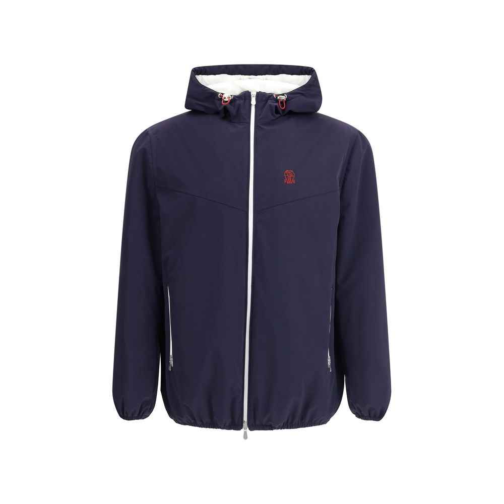 Brunello Cucinelli Blue Polyamide Shell Jacket
