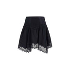 Charo Ruiz Black Cotton Mini Skirt