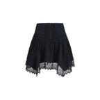 Charo Ruiz Black Cotton Mini Skirt