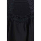 Charo Ruiz Black Cotton Mini Skirt