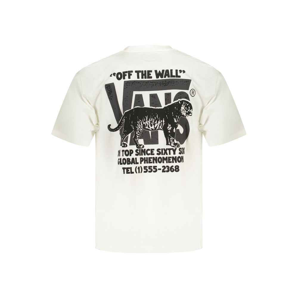 Vans White Cotton Men's T-Shirt