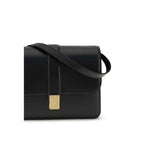 Khaite Black Calf Leather Bos Taurus Shoulder Bag