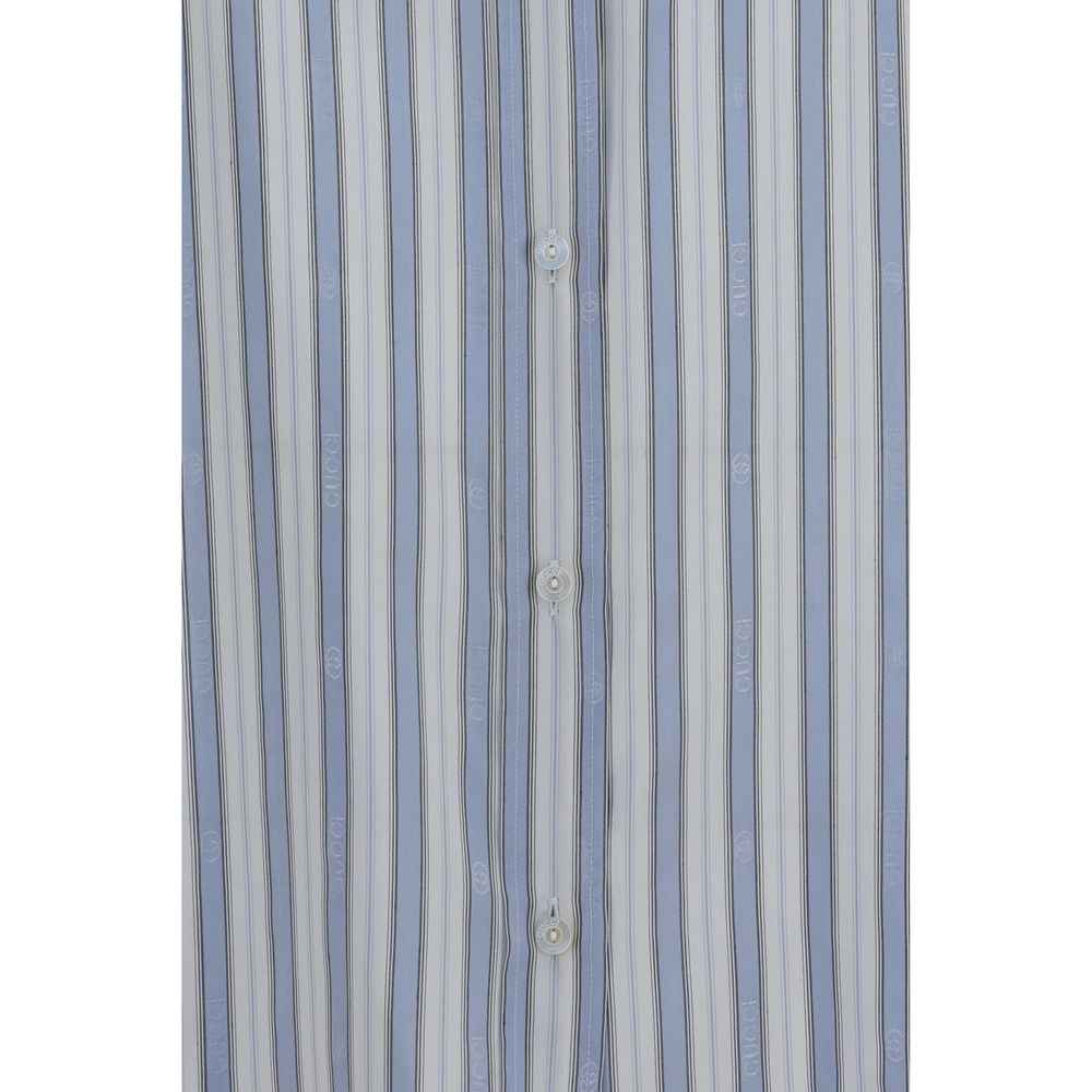 Gucci Blue Silk Shirt