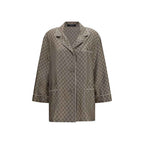 Gucci Beige Silk Dress Shirt