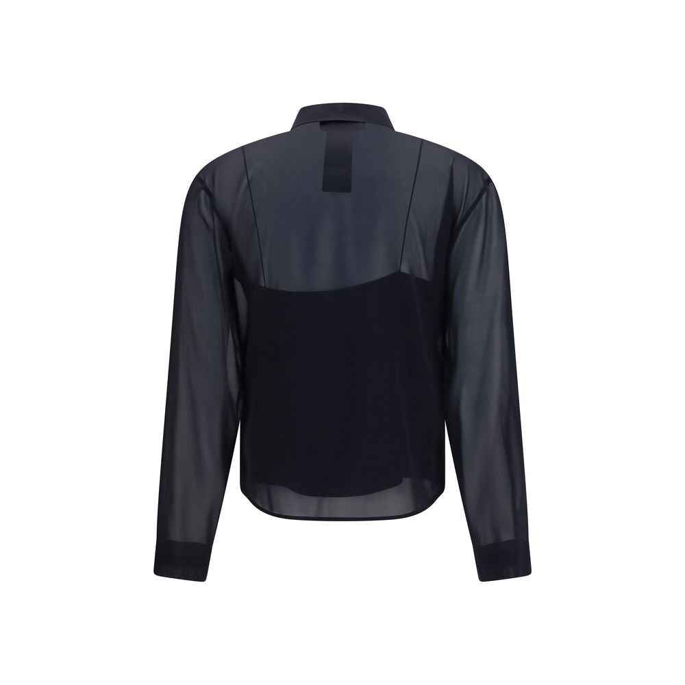 Gucci Black Silk Dress Shirt