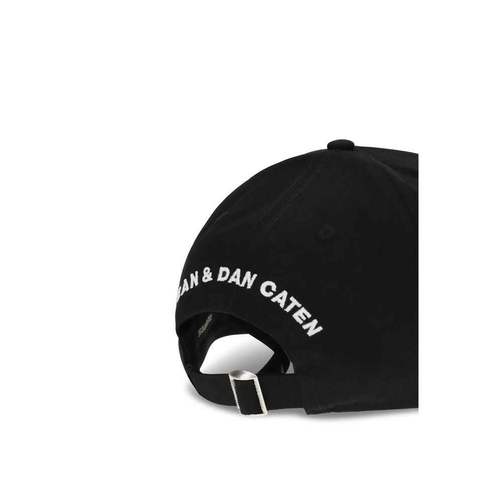 Dsquared² Black Cotton Cap (Baseball Hat)