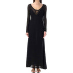 Tom Ford Black Metallic Fibre Casual Dress