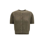Khaite Bicolor Cashmere Cardigan