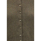 Khaite Bicolor Cashmere Cardigan