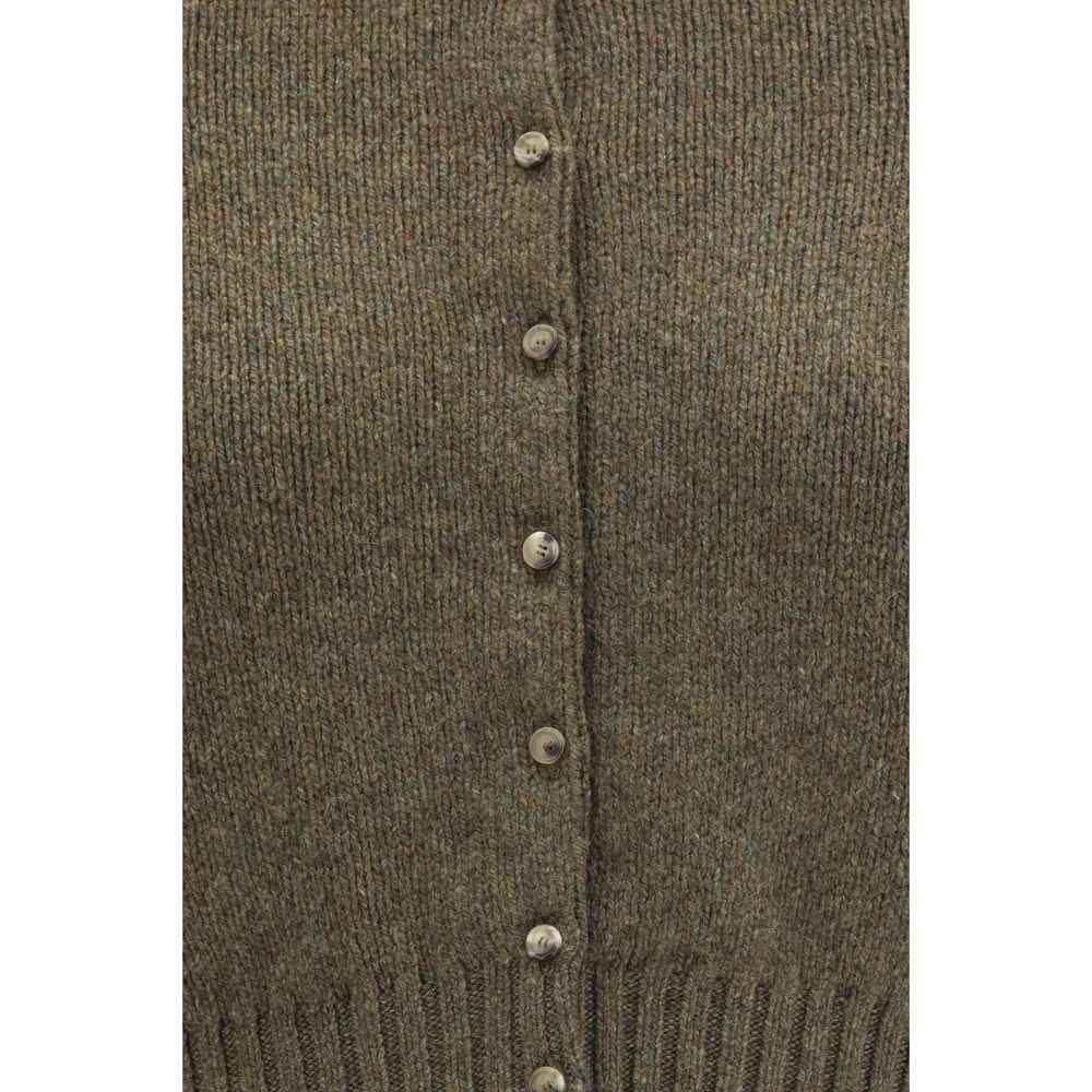 Khaite Bicolor Cashmere Cardigan