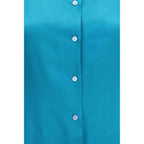 Gucci Blue Silk Dress Shirt