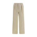 Prada Beige Cotton Casual Pants