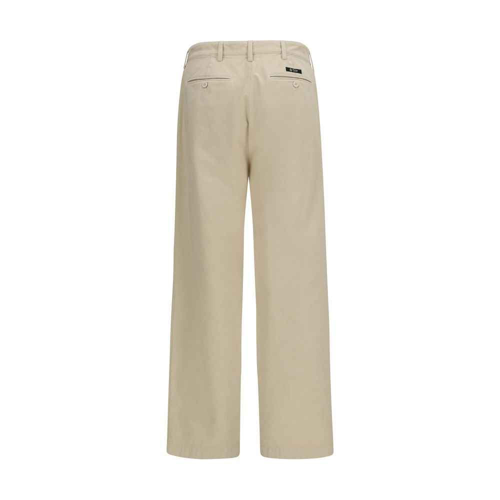 Prada Beige Cotton Casual Pants