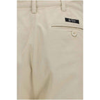 Prada Beige Cotton Casual Pants