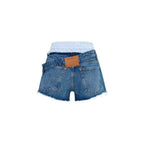 Alexander Wang Blue Cotton Bermuda Shorts