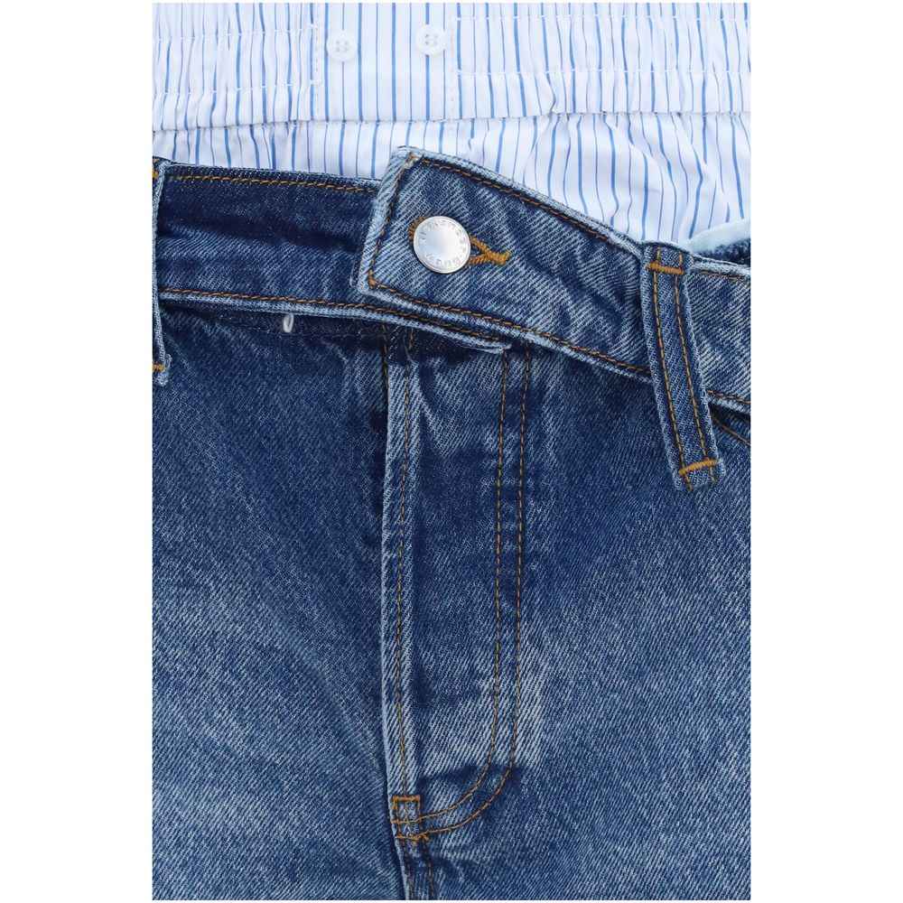 Alexander Wang Blue Cotton Bermuda Shorts