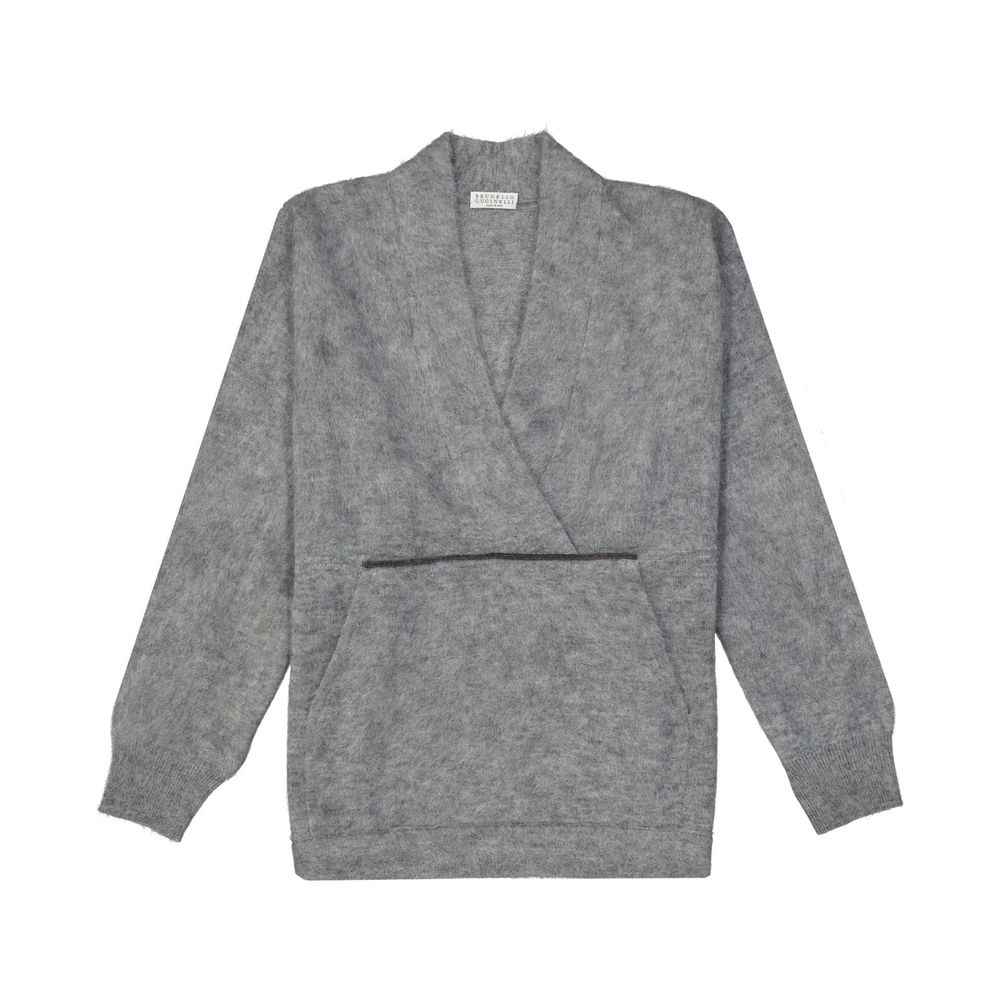 Brunello Cucinelli Gray Wool Sweatshirt
