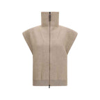 Brunello Cucinelli Beige Cashmere Cardigan