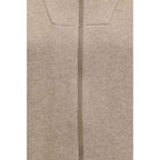 Brunello Cucinelli Beige Cashmere Cardigan
