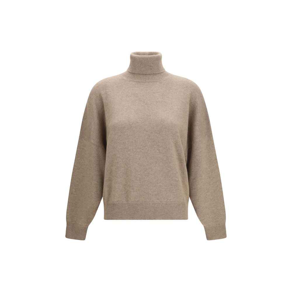 Brunello Cucinelli Brown Cashmere Turtleneck
