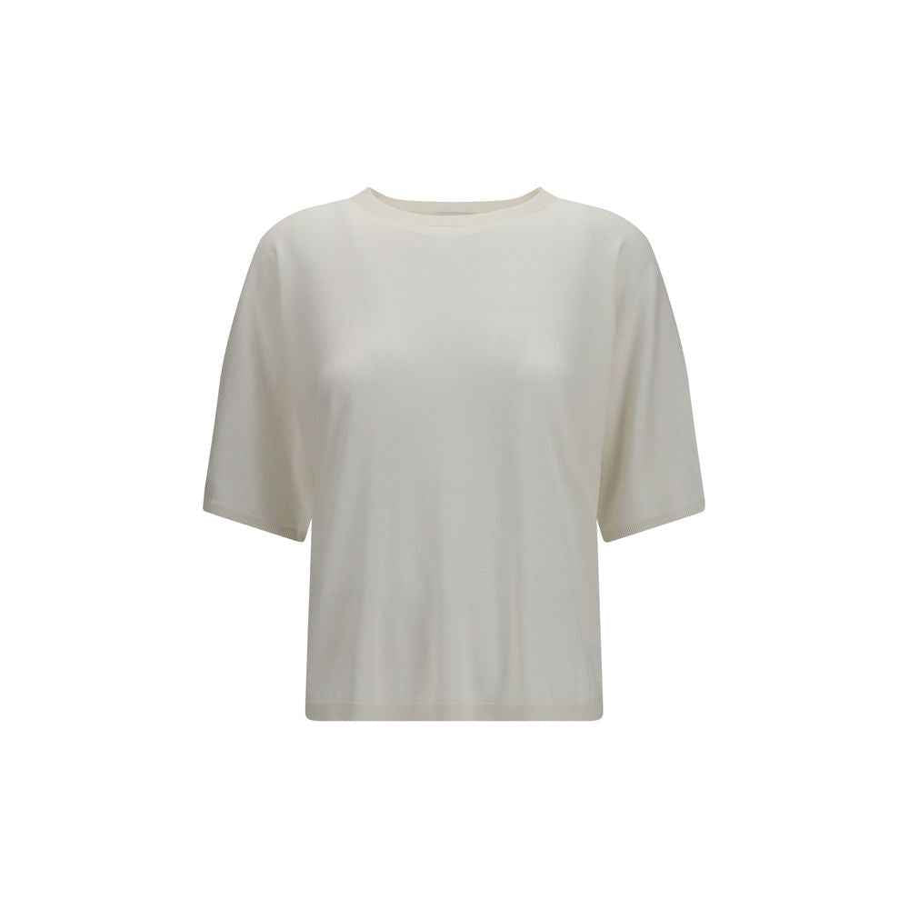Brunello Cucinelli White Cashmere Sweatshirt