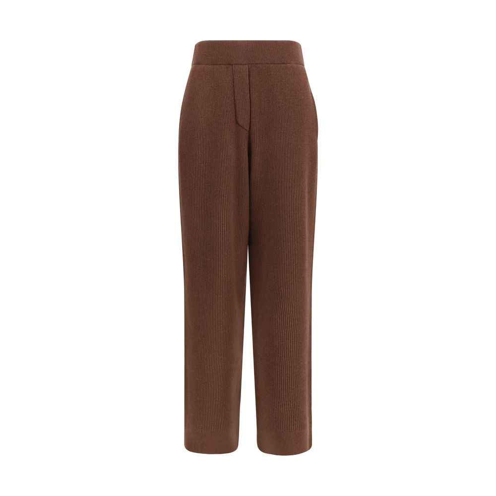 Brunello Cucinelli Brown Cashmere Casual Pants