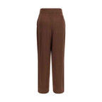 Brunello Cucinelli Brown Cashmere Casual Pants