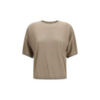 Brunello Cucinelli Beige Cashmere T-Shirt