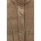 Brunello Cucinelli Beige Viscose Sleeveless Jacket