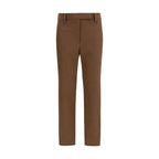Brunello Cucinelli Brown Elastane Casual Pants