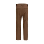 Brunello Cucinelli Brown Elastane Casual Pants