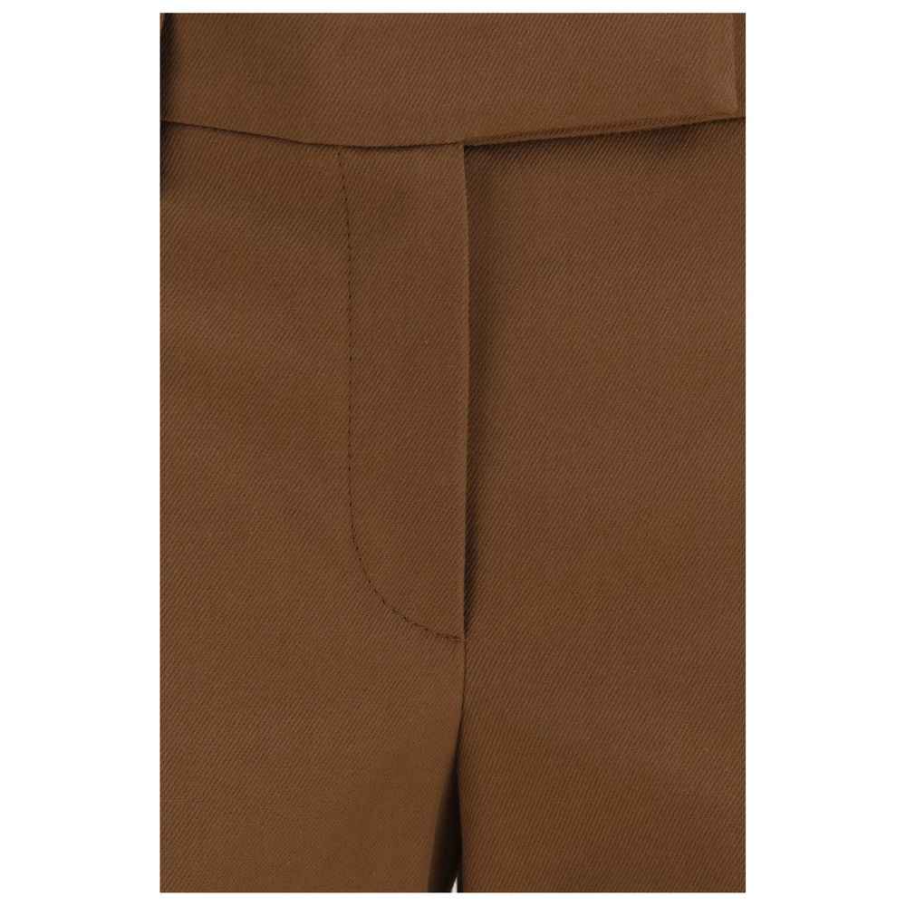 Brunello Cucinelli Brown Elastane Casual Pants