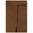 Brunello Cucinelli Brown Elastane Casual Pants