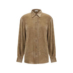 Brunello Cucinelli Beige Viscose Dress Shirt