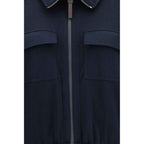 Brunello Cucinelli Blue Cotton Sweatshirt