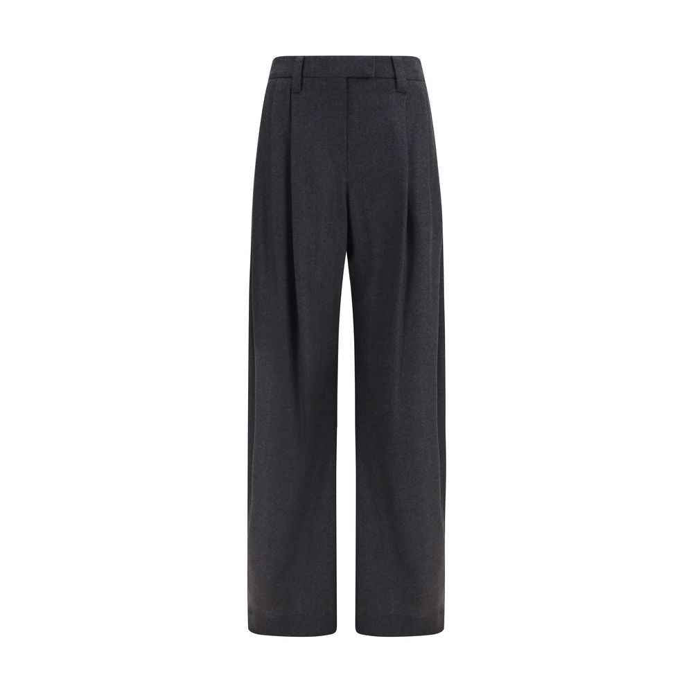 Brunello Cucinelli Gray Wool Oves Aries Dress Pants