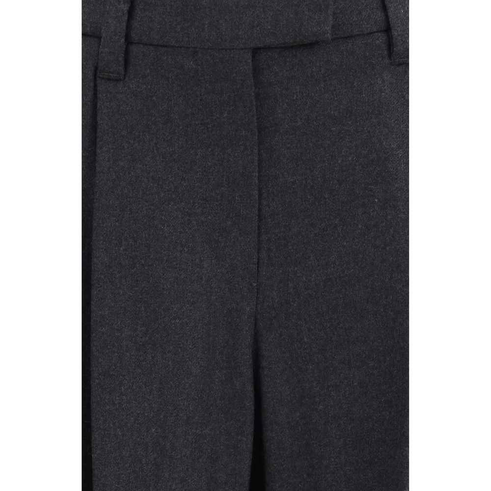 Brunello Cucinelli Gray Wool Oves Aries Dress Pants